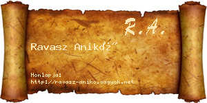 Ravasz Anikó névjegykártya